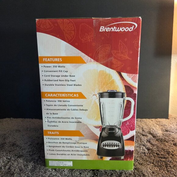 NEW Brentwood Blender JB-220B 12-Speed + Pulse, 50 oz. Blender, Black - Picture 2 of 3
